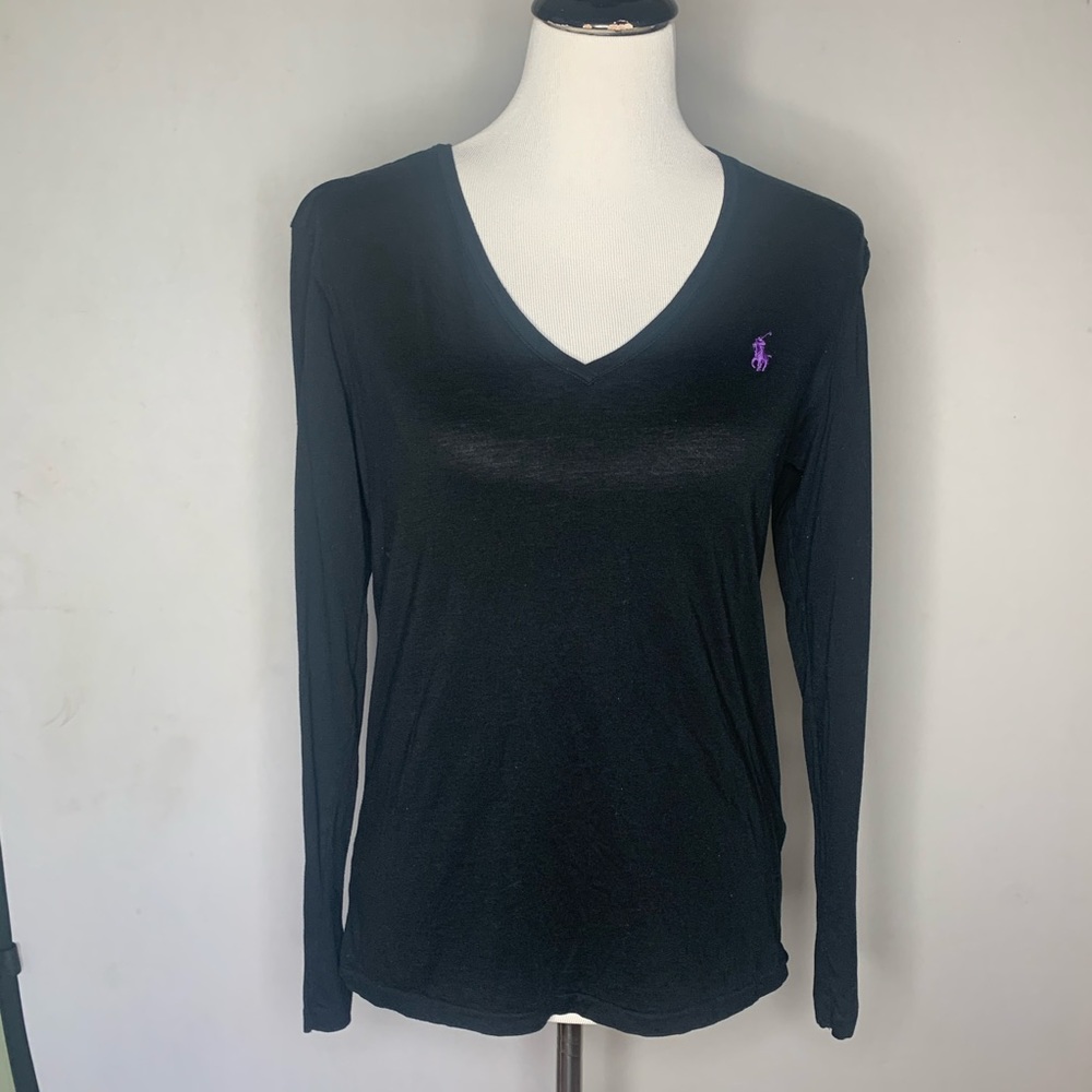 Ralph Lauren Sport Black long sleeve tee